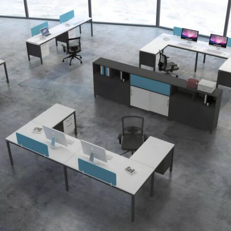 L-Shape Workstation for 3