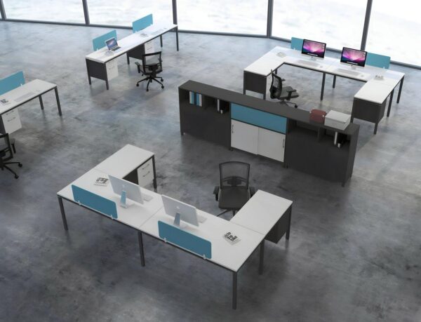 L-Shape Workstation for 3